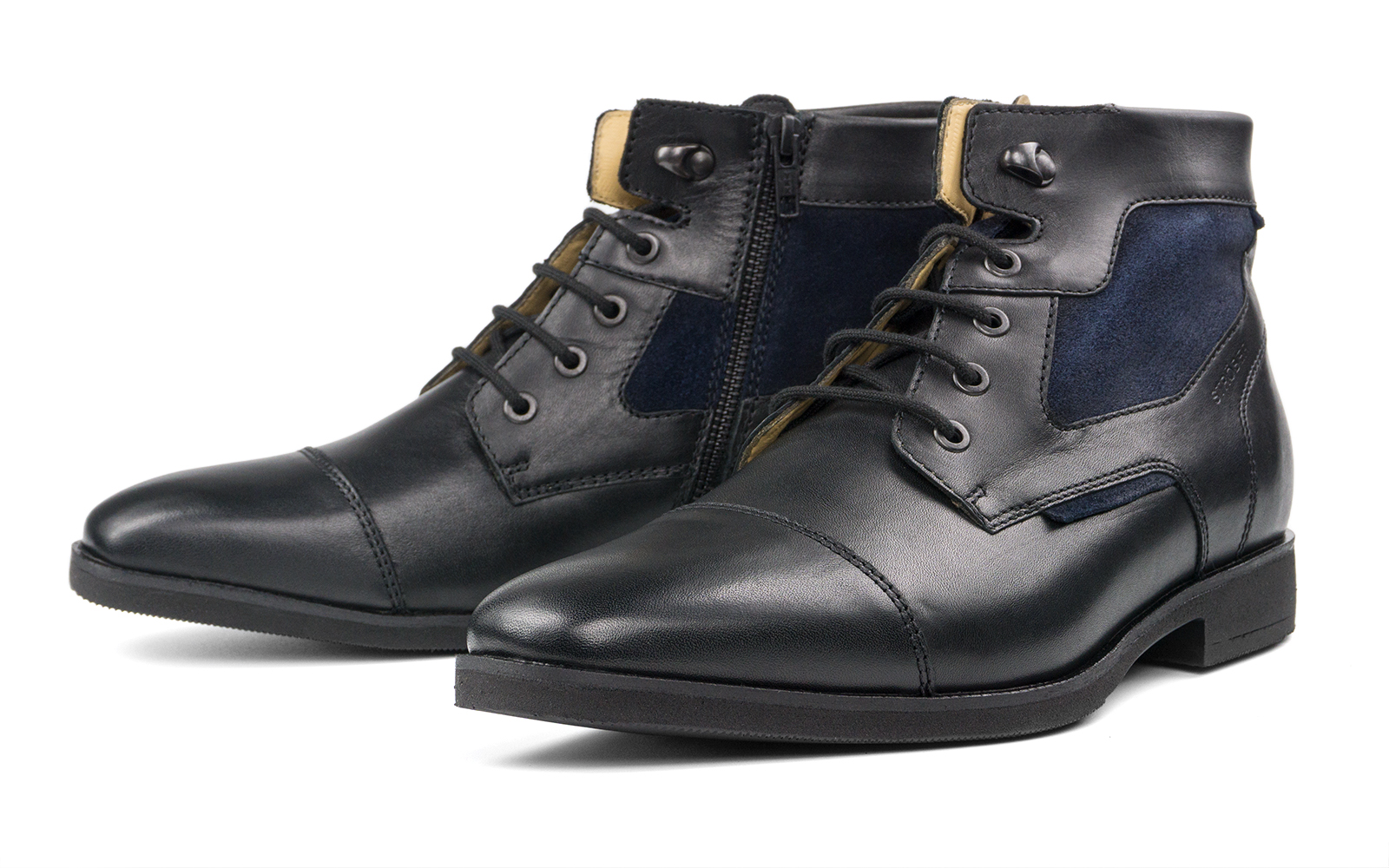 FABIAN Nap+FeVel in schwarz+jeans, Stiefel, Leder, Stiefeletten, dunkelblau, Reißverschluss, Stiefel, Leder, Schwarz, Lackleder, Stiefeletten, Stiefel, Leder, Ankle-Boots, Schwarz, Schnürung, Stiefel, Leder, Schwarz, Lackleder, Stiefeletten