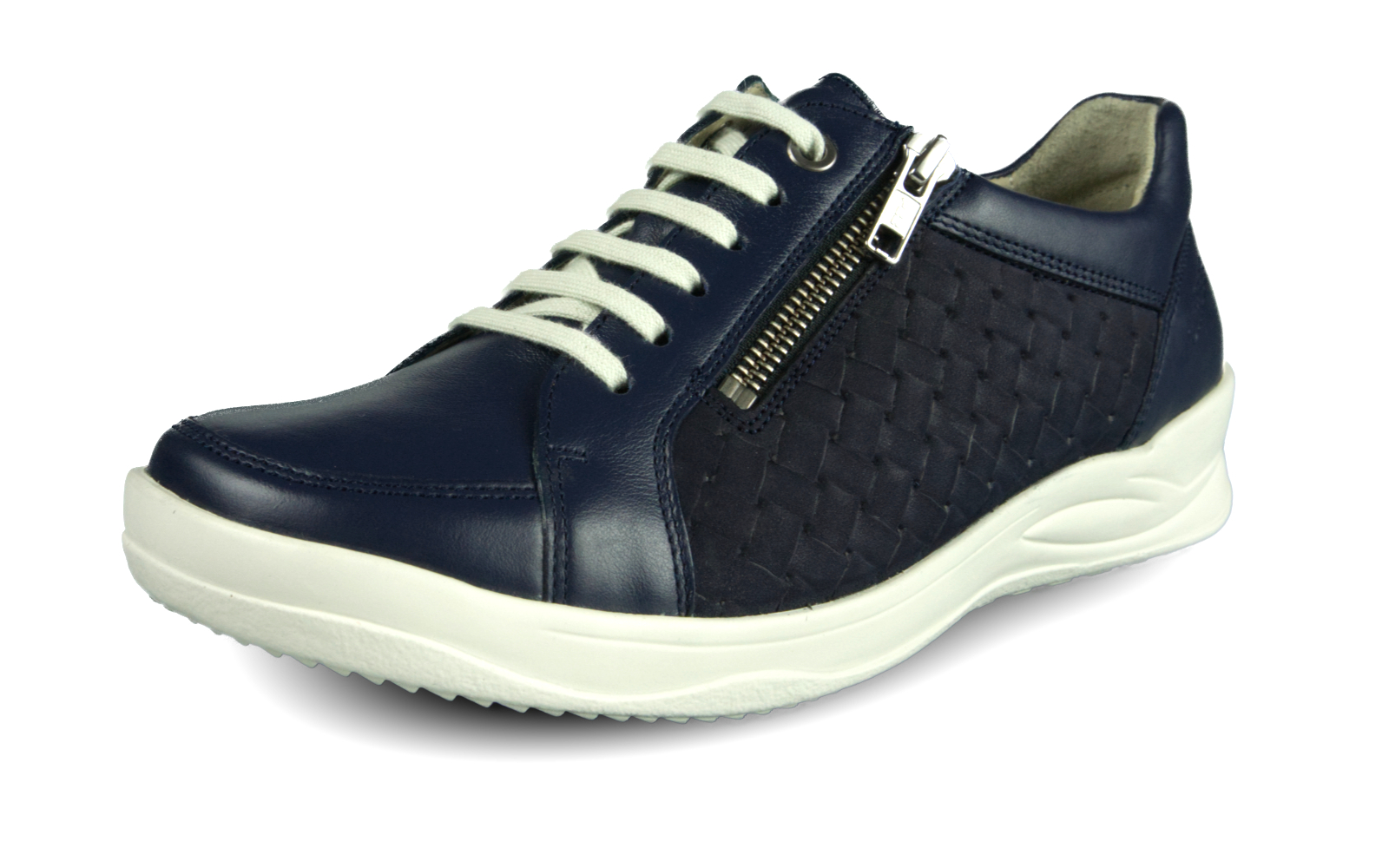 KORDULA Nappa + NubukFlecht in marine, Bekleidung, Schuhwerk, Schuh, Sneaker