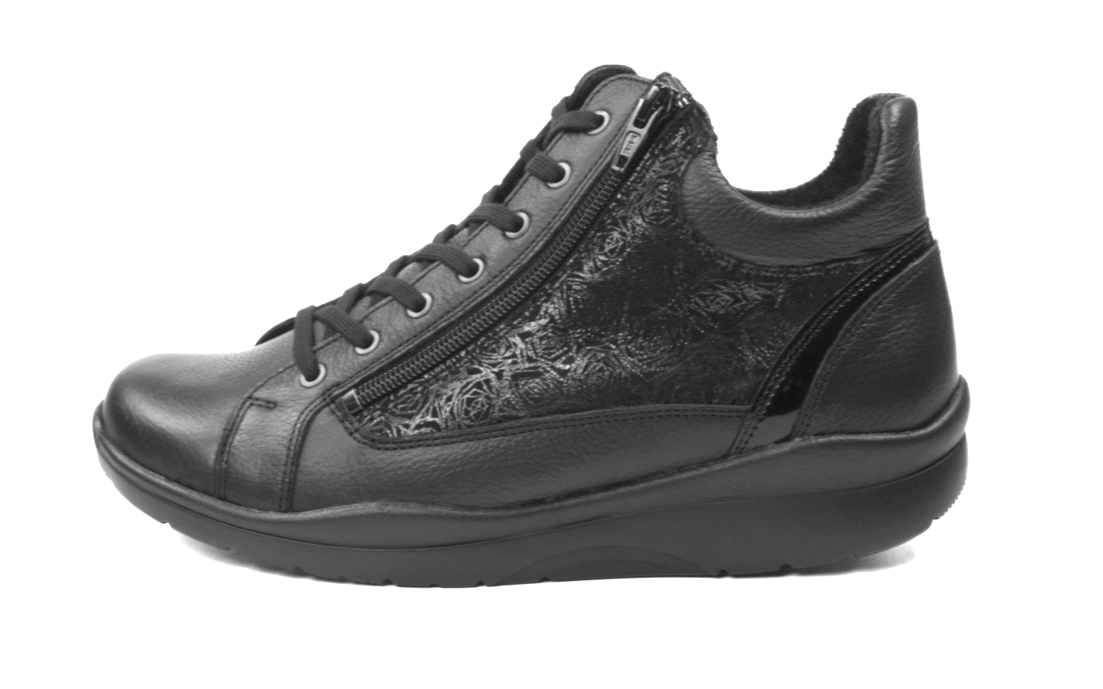 YOSHINO NappaSoft+LammVelourRose Warmfutter in schwarz, Schuh, Stiefel, Leder, Schwarz, Sohle