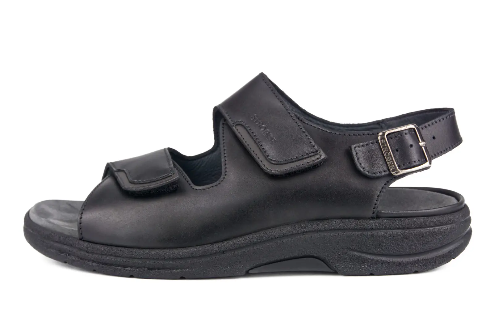 Der schwarze MICHAEL SportNappa Schuh steht auf einem neutralen Hintergrund und zeigt seine elegante Form und Details.