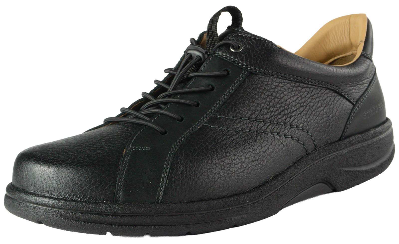 MENDEL SoftCalf+FettNubuk in schwarz, Herren Schuh, Lederschuh, Schuh | Schwarz, Schnürschuh, Bequemer Schuh