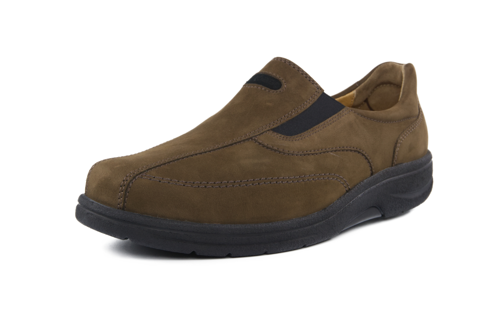MASSIMO Nubuk in tartufo+schwarz, Bekleidung, Schuhwerk, Schuh, Wildleder, Turnschuh