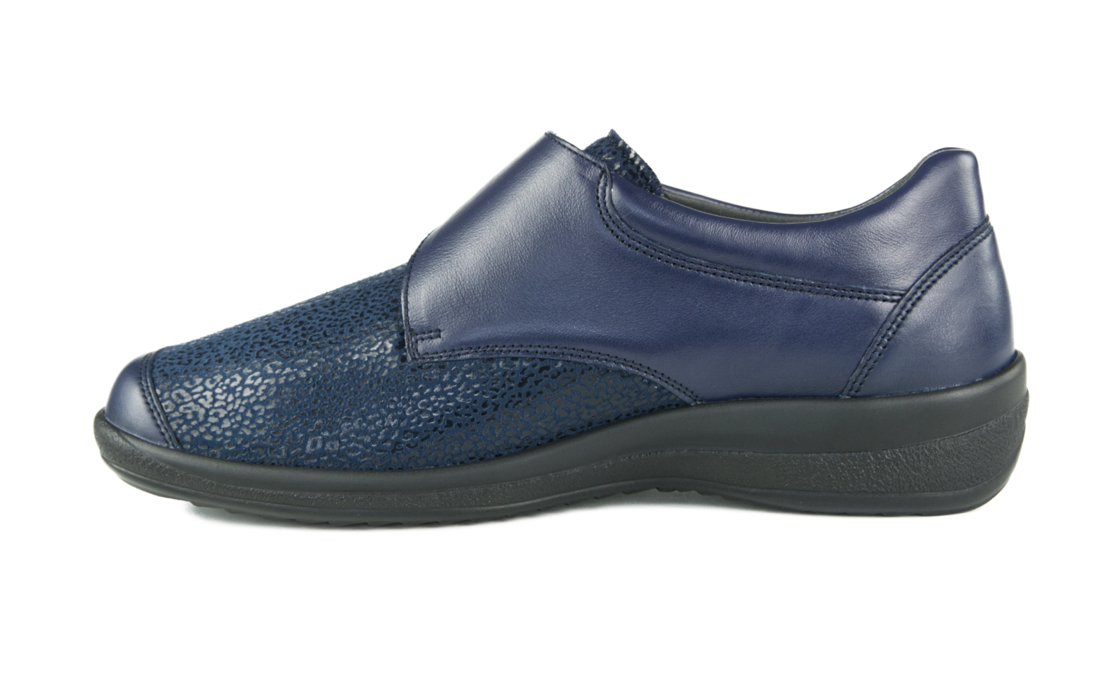 MURIEL Nappa+StretchLeo in marine MURIEL Nappa+StretchLeo in marine, Bekleidung, Schuhwerk, Schuh, Sneaker