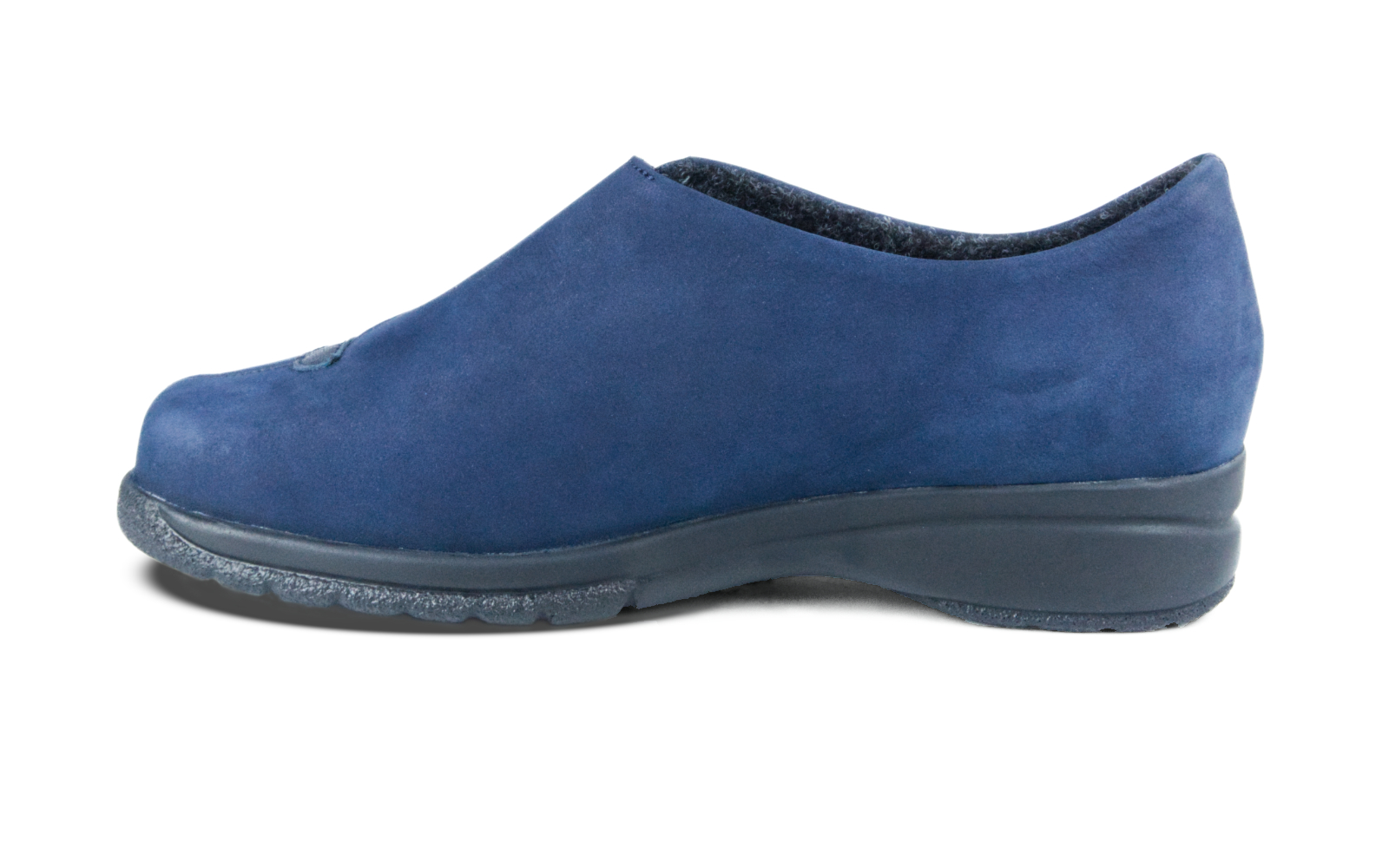 GIULIA Nubuk + Nappa in marine, elegant und modern präsentiert auf einem neutralen Hintergrund, showcasing die hochwertigen Materialien und Verarbeitung.