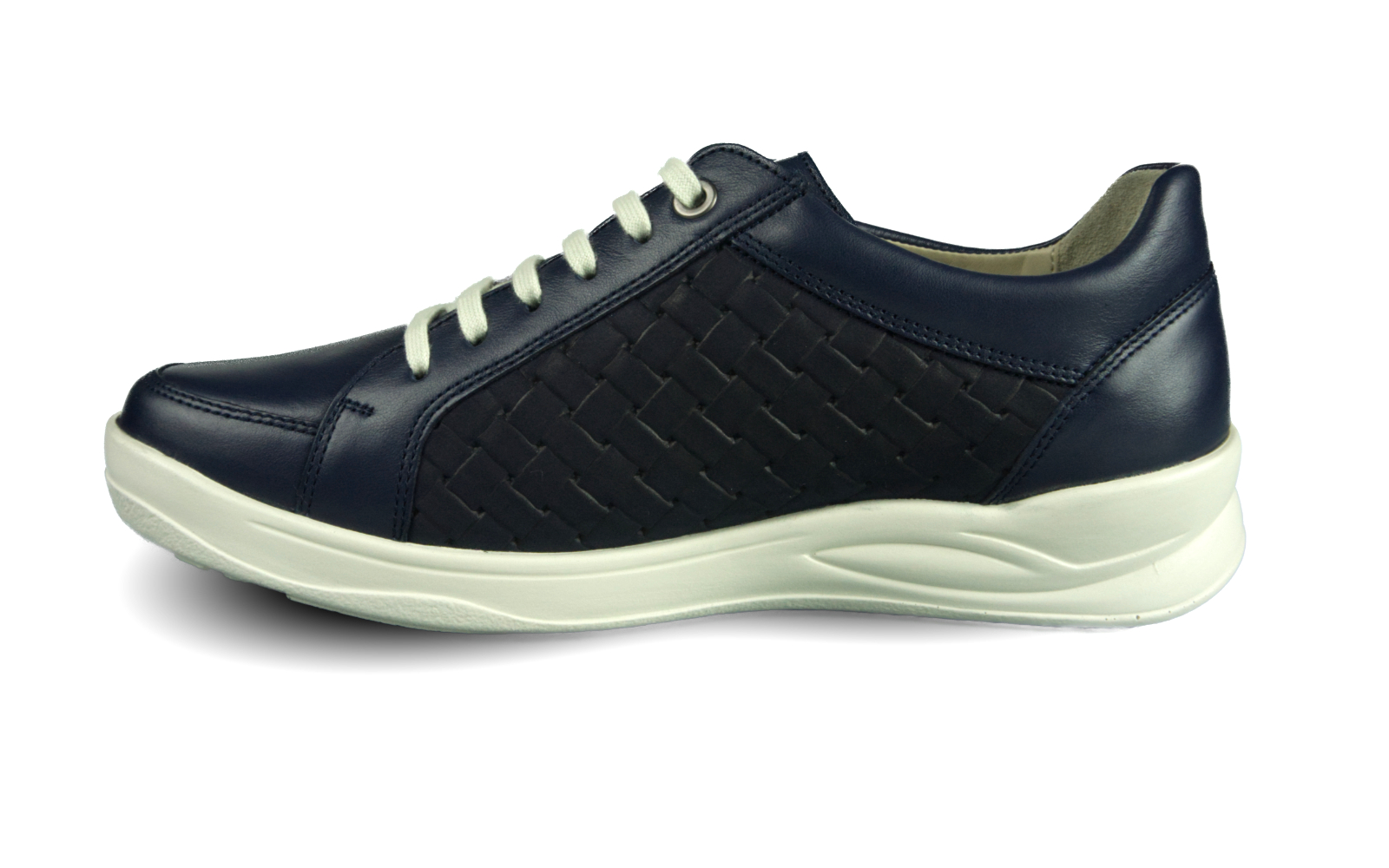 KORDULA Nappa + NubukFlecht in marine, Bekleidung, Schuhwerk, Schuh, Sneaker