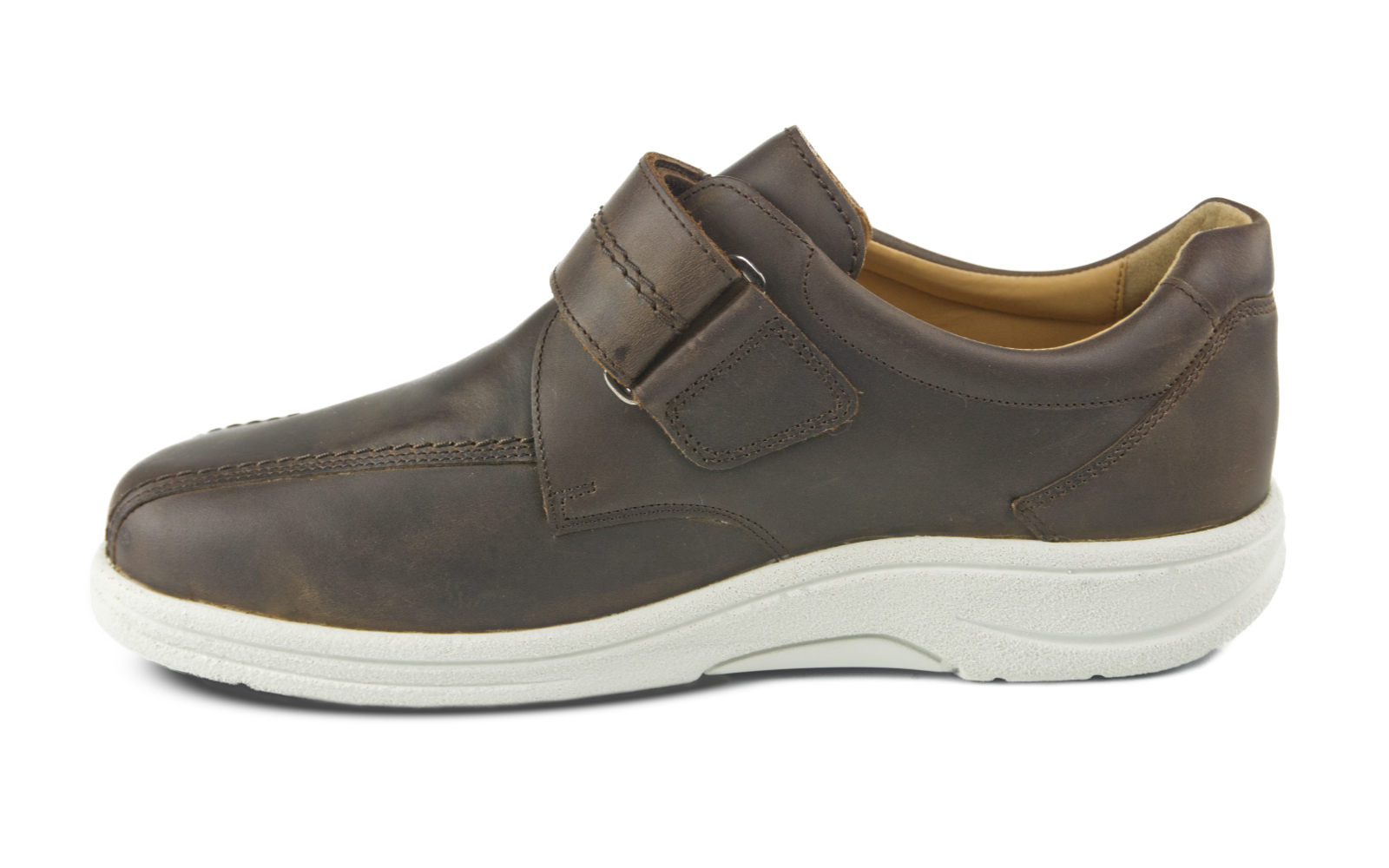 Schwarze MOJO Nubuk Schuhe in Ebony, seitlich positioniert, auf einem hellen Untergrund. Ideal für stilvolle und bequeme Outfits.