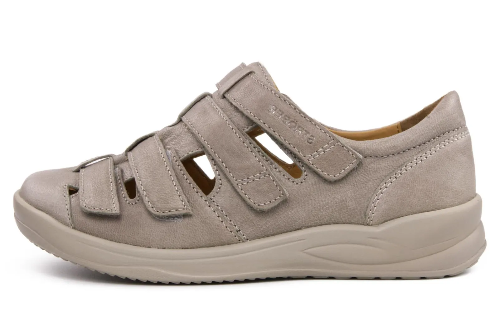 KIKI LammBrush in Marmor, Weite M: bequemer Schuh mit elegantem Design, seitlich auf weißem Hintergrund positioniert.