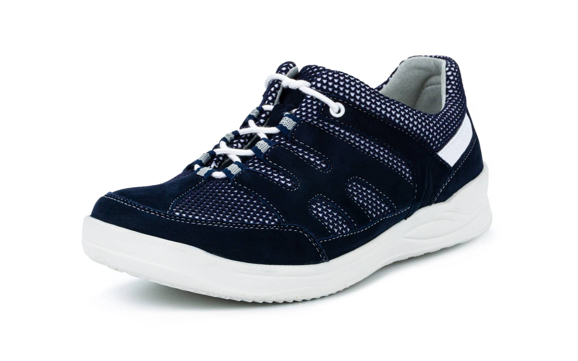 KLARISSA, Nubuk-Mesh in marine, Bekleidung, Schuhwerk, Schuh, Sneaker