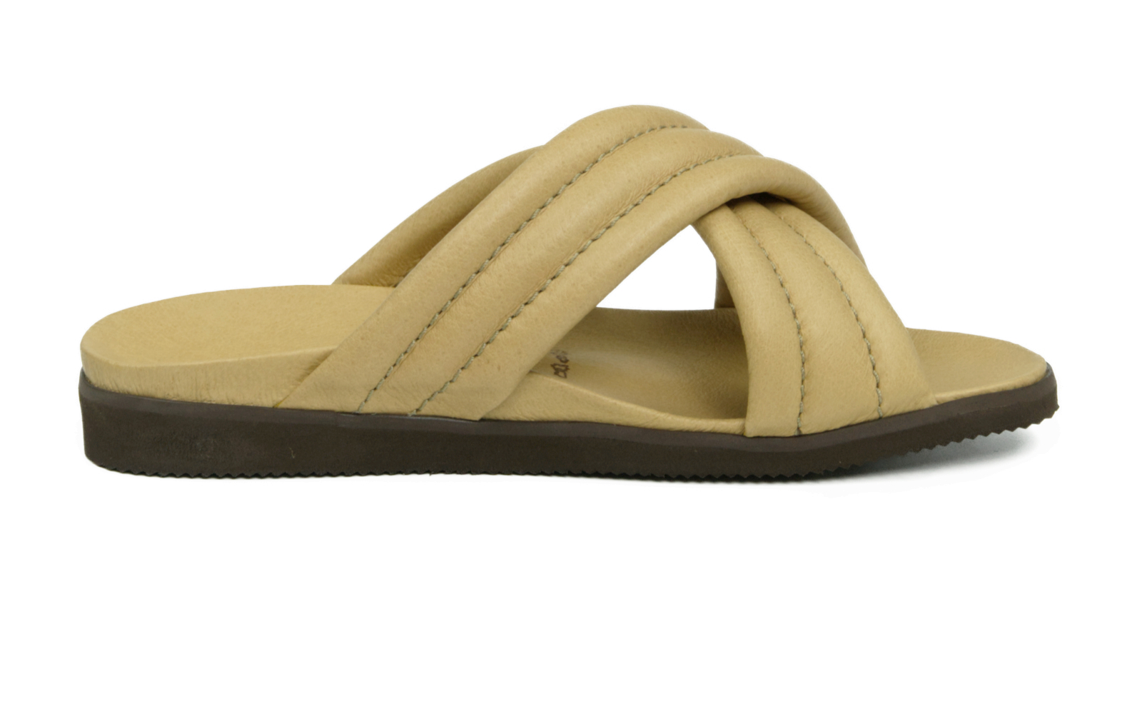 UELI PigNappa Schuh in taupe, seitliche Ansicht auf einem hellen Hintergrund, stilvolles Design mit hochwertigem Material.