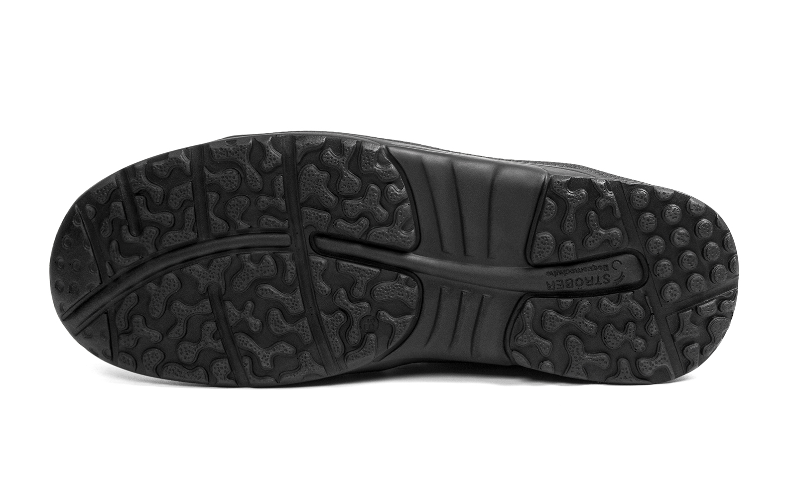 SAMUEL SoftCalf Lammfellfutter in schwarz, elegant auf einem weißen Hintergrund präsentiert, mit weichem Obermaterial und einer komfortablen Sohle.