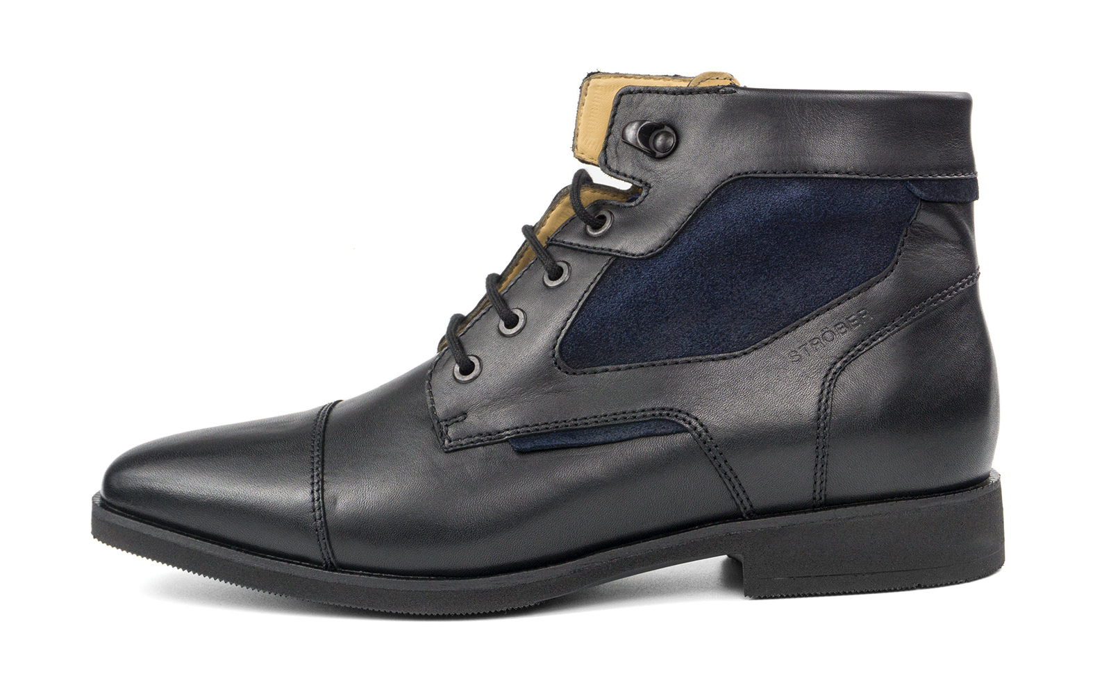FABIAN Nap+FeVel in schwarz+jeans, Stiefel, Leder, Stiefeleiste, Schuh, Blau, Stiefel, Stiefel, Lackleder, Lackleder, Stiefel, Stiefel, Stiefel boots, Leder, Schwarz, Schaft mit Veloursleder, Stiefel, Boot, Leder, Schwarz, Schnürstiefel