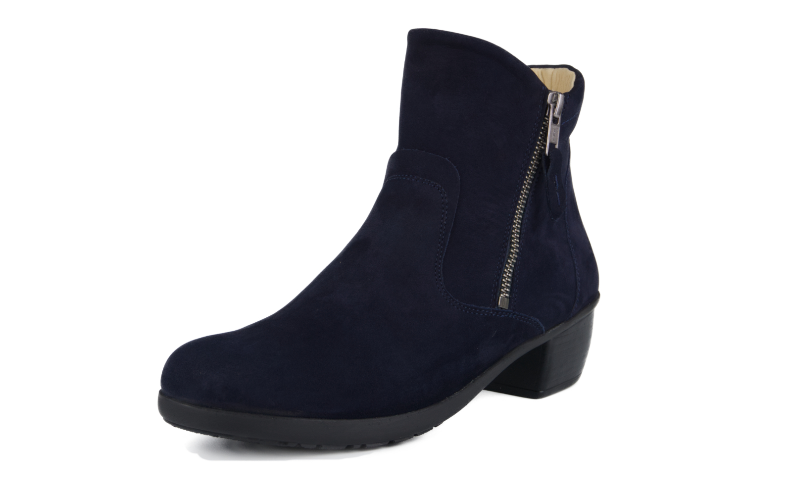 JANINE Nubuk L in marine, Stiefel, Stiefelette, Navy, Velours, Reißverschluss, Stiefelette, Schuhe, Navy, Velours, Reißverschluss, Stiefelette, Ankle-Boots, Navy, Samt, Reißverschluss, Stiefel, Stiefelette, Navy, Velours, Reißverschluss