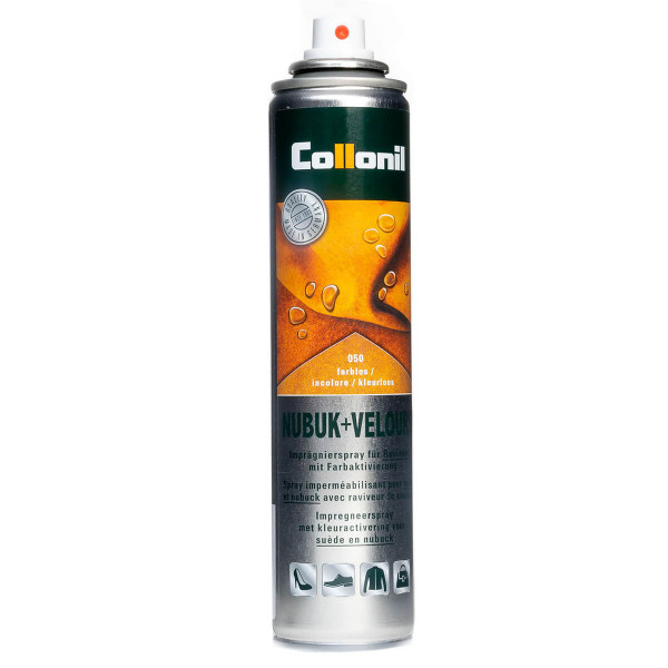 Nubuk+Velours Imprägnier und Pflegespray 300ml farblos, Kann, Spraydose, Zinn