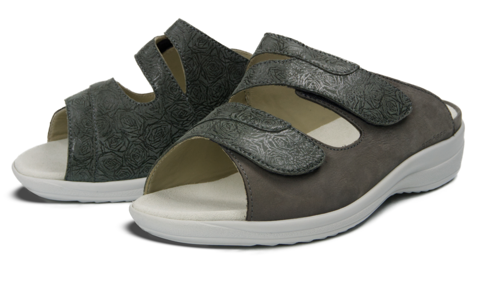 HILARIA LammVelourRose+Nubuk in grey, Bekleidung, Schuhwerk, Sandale, Schuh, Sneaker
