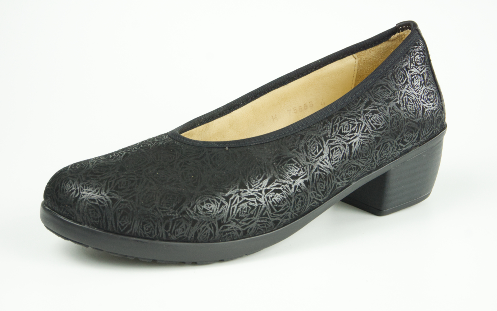 JASMIN, LammVelourRose+Nappa in schwarz, Bekleidung, Schuhwerk, Schuh, Hoher Absatz, Holzschuhe, Bekleidung, Schuhwerk, Schuh, Hoher Absatz, Holzschuhe, Bekleidung, Schuhwerk, Schuh, Hoher Absatz, Holzschuhe