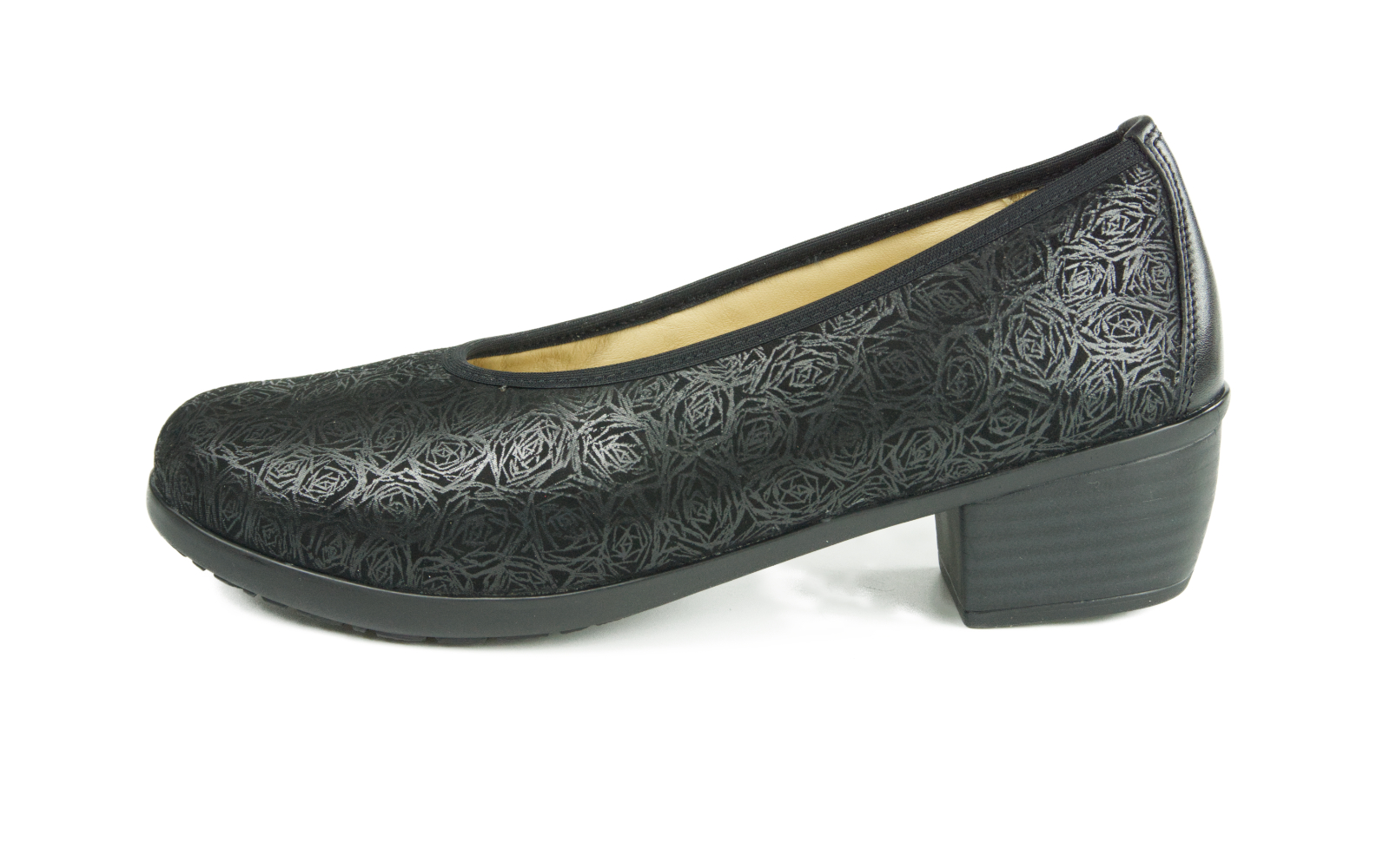 JASMIN, LammVelourRose+Nappa in schwarz, Bekleidung, Schuhwerk, Schuh, Hoher Absatz, Holzschuhe, Bekleidung, Schuhwerk, Schuh, Hoher Absatz, Holzschuhe, Bekleidung, Schuhwerk, Schuh, Hoher Absatz, Holzschuhe