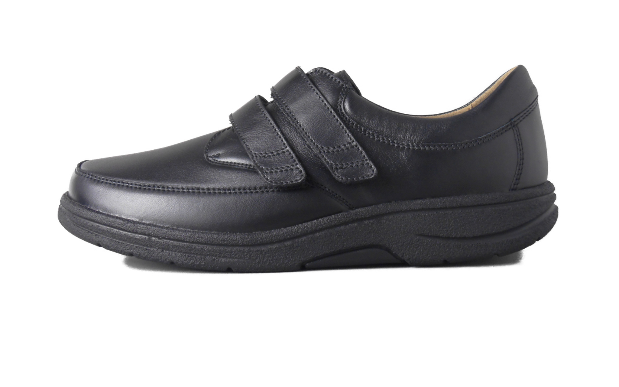 MARCELLO Nappa+StretchNappa in schwarz, Schuhe, Mokassins, Dreifach-Verschluss, Schnalle?, Schwarz