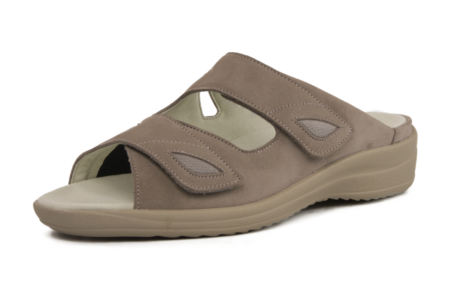 HEDI NubukStretch in stein marmor, elegant und bequem, seitlich auf einem hellen Untergrund präsentiert.