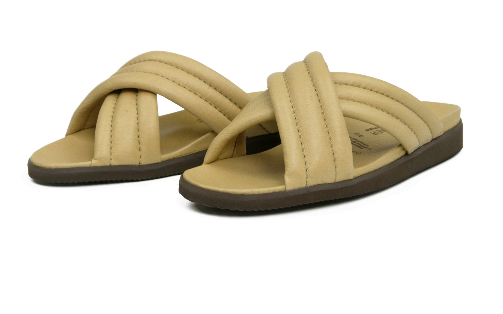 UELI PigNappa in taupe, elegant und bequem, mit feinem Obermaterial, seitlich abgebildet auf einem neutralen Hintergrund.