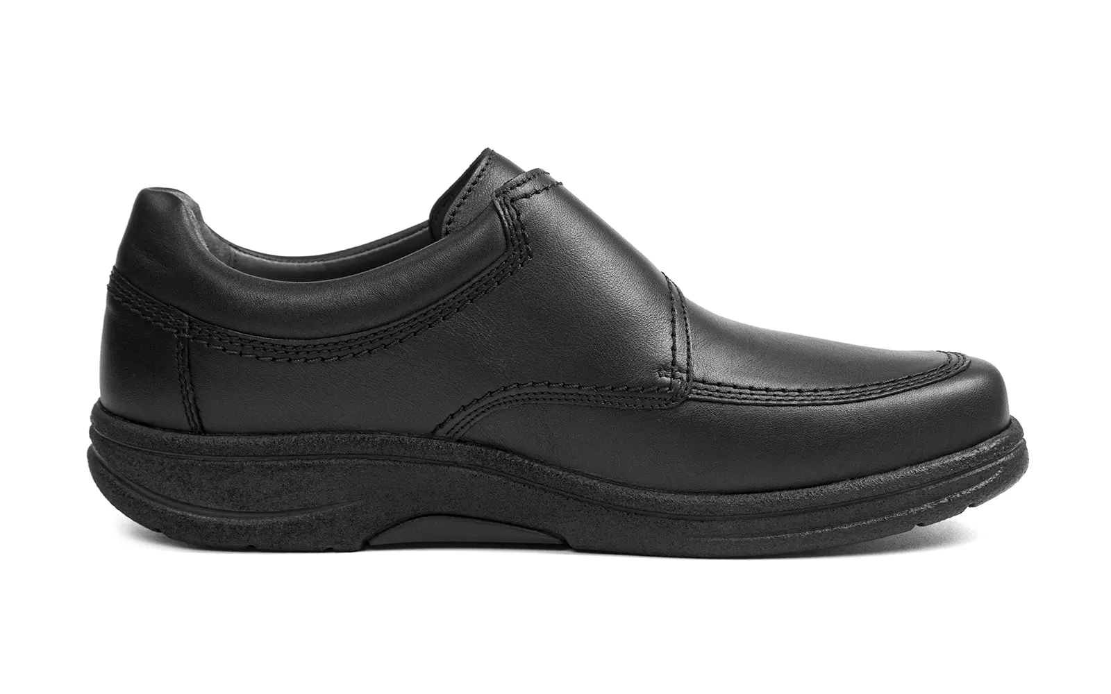 MAX SportNappa in schwarz, seitlich auf einem weißen Hintergrund präsentiert, zeigt seine sportliche und elegante Silhouette.