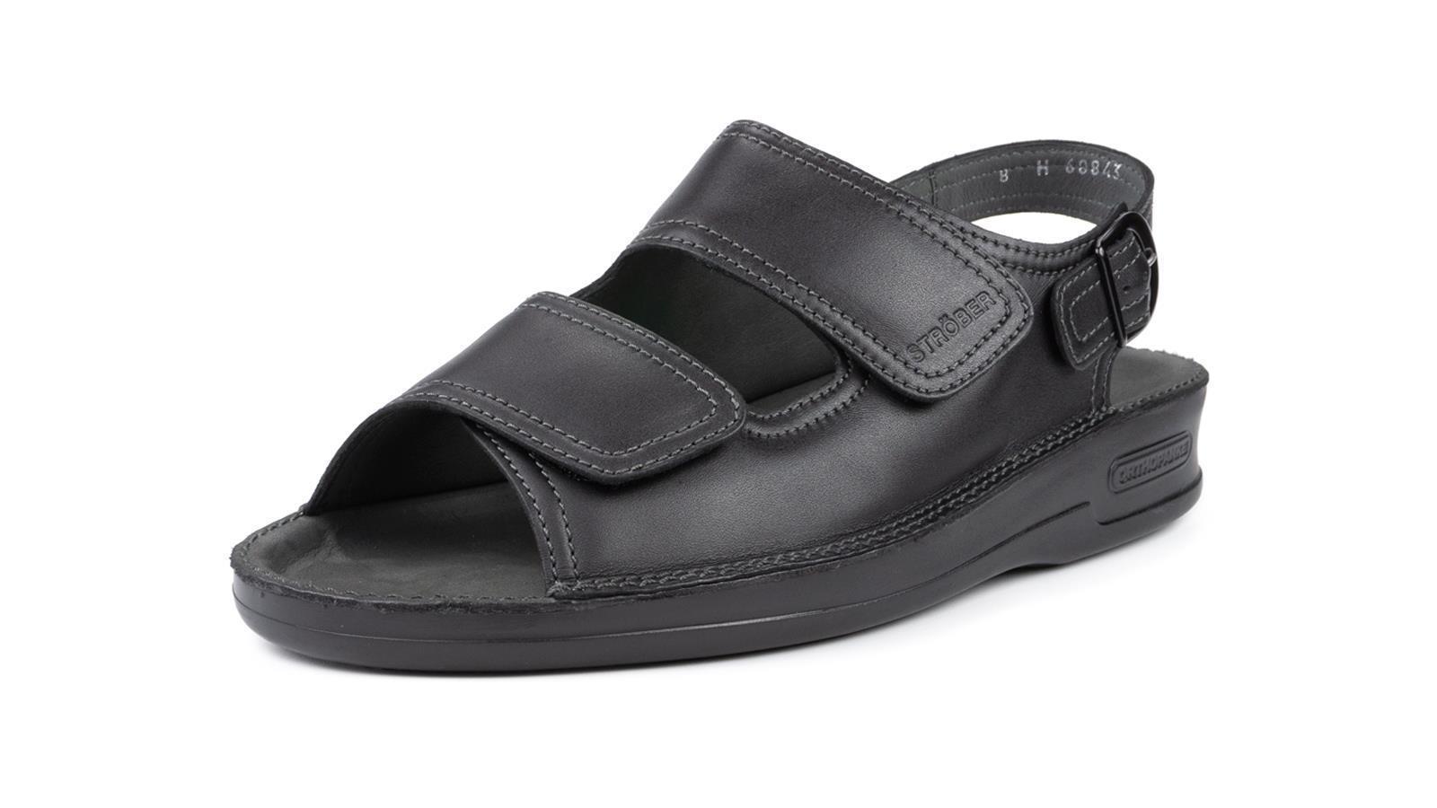 Schwarze SportNappa Schuhe ADRIAN, seitlich abgebildet mit glattem Obermaterial und modernem Design.