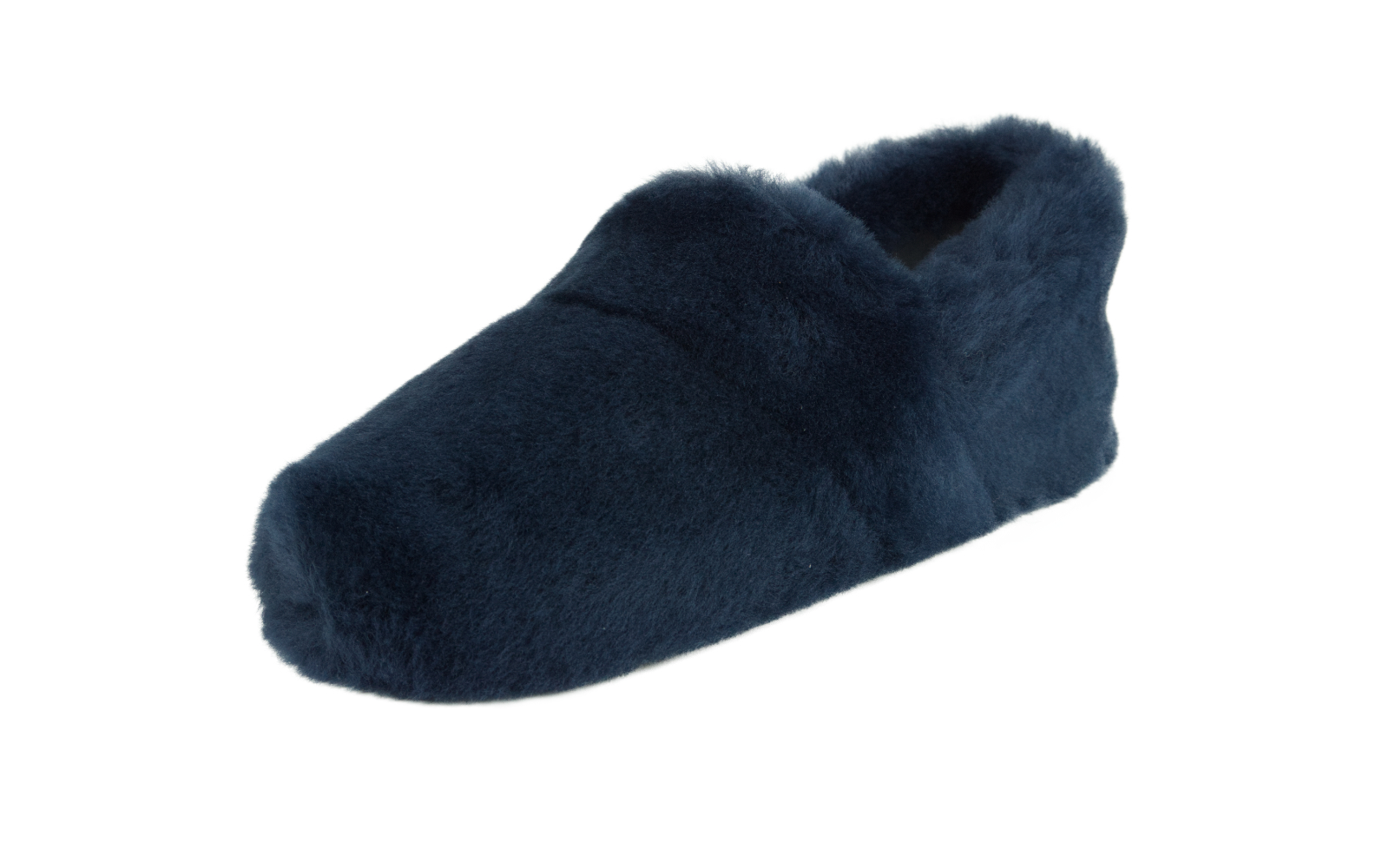 TESSA Lammfell in marine TESSA Lammfell in marine, Schuh, Hausschuh, flauschig, Navy, Slipper