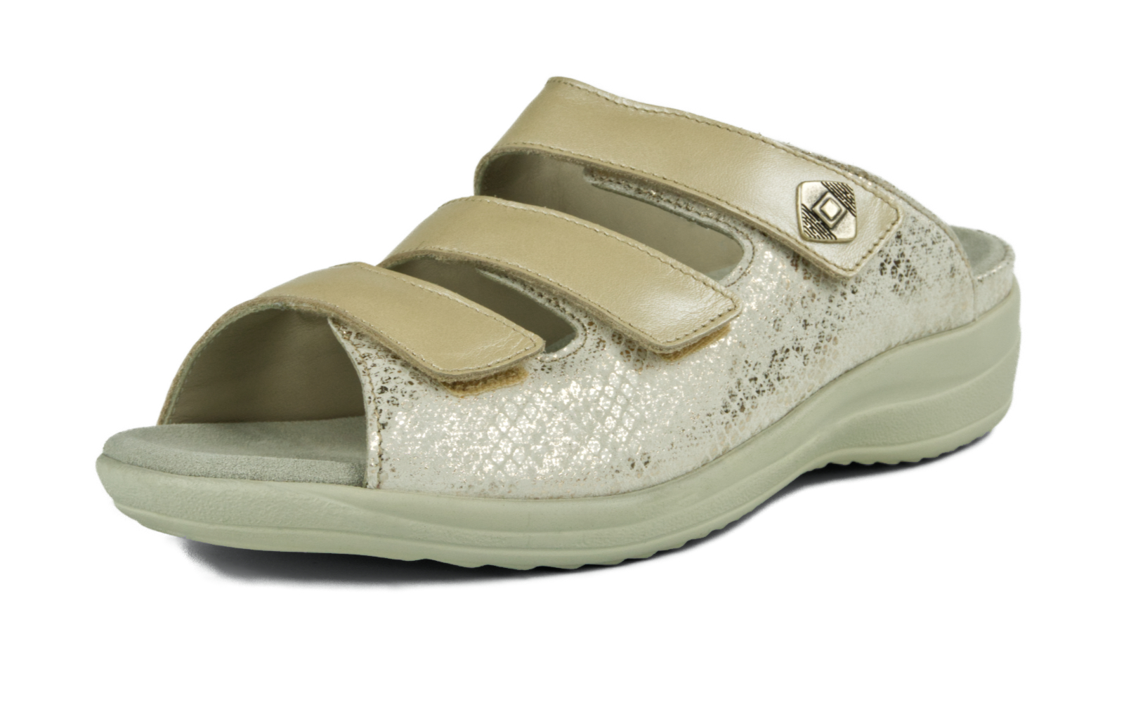 Hellrosa HELENA Perlato+LammVelour Schuhe in puder und porzellan, seitlich auf einem weißen Hintergrund positioniert, mit leicht glänzender Oberfläche.