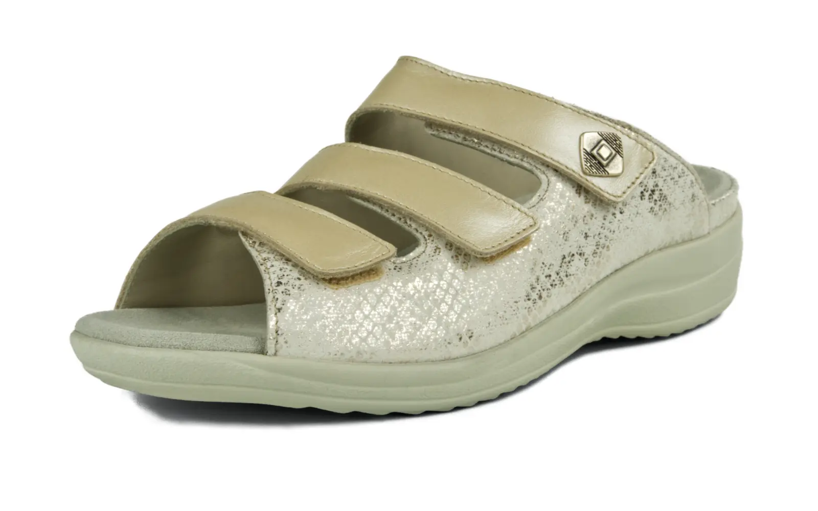 Hellrosa HELENA Perlato+LammVelour Schuhe in puder und porzellan, seitlich auf einem weißen Hintergrund positioniert, mit leicht glänzender Oberfläche.